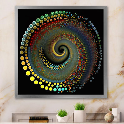" Iridiscdent Pointillism Spiral "