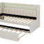 Lit plateforme tapissier élégant avec ports USB et éclairage d'appoint à DEL-114346488