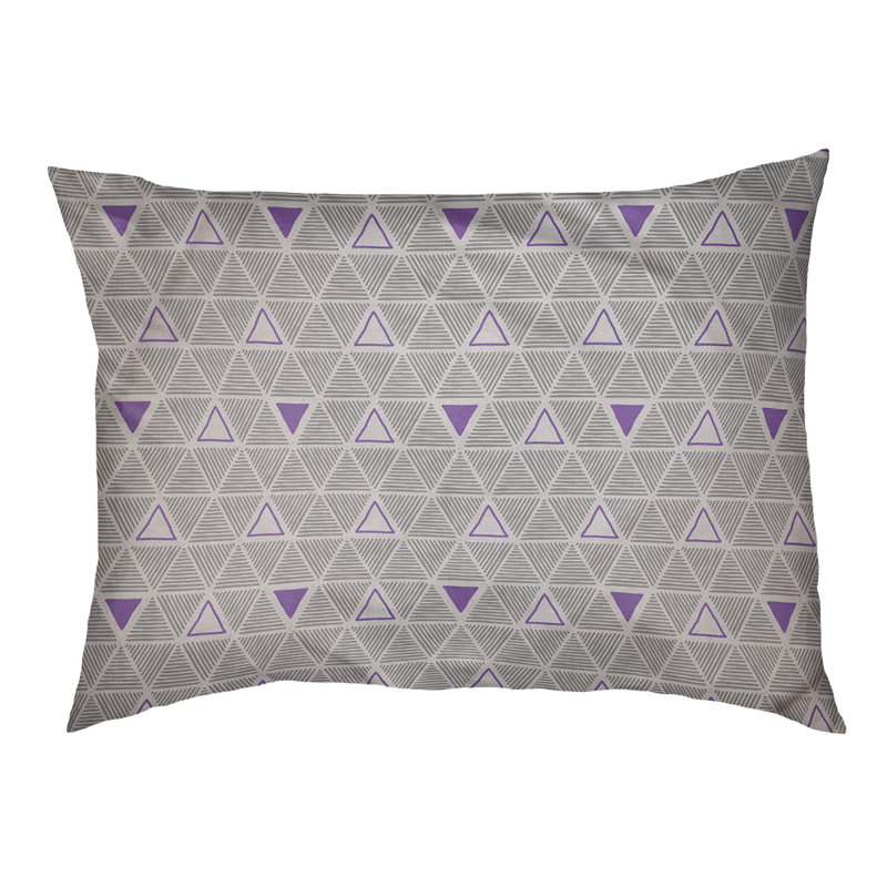 Coussin pour chien Chen, Petit (l 28 po x P 6 po x H 18 po), Mauve / Gris