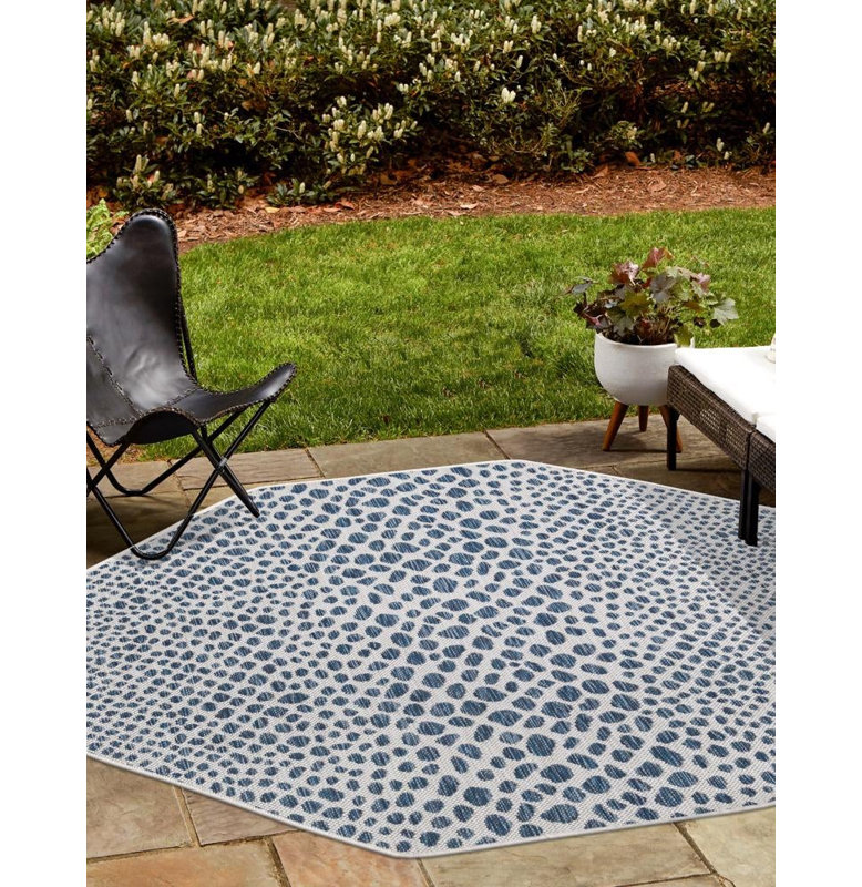 Jill Zarin Cape Town Indoor/Outdoor Rug, Octagon 7'10"