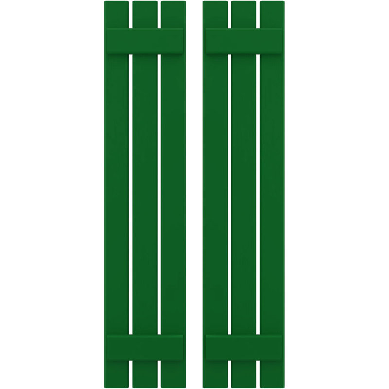 Volets de planche-n-lattes (par paire) Americraft (2 lattes), Vert viridien, 11 1/2", 77"