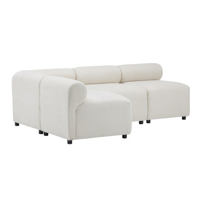 Evelyn 83 In.4-Piece L Shaped Modular Free Combination Sectional Sofa Couch For Living Rooms