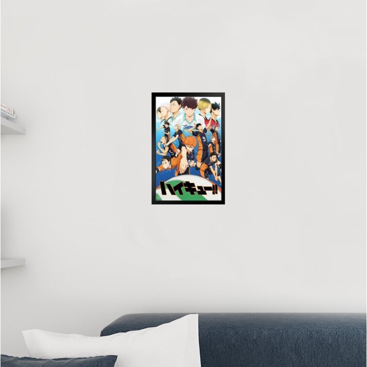 Haikyuu Poster Season 1 Framed On Paper Print