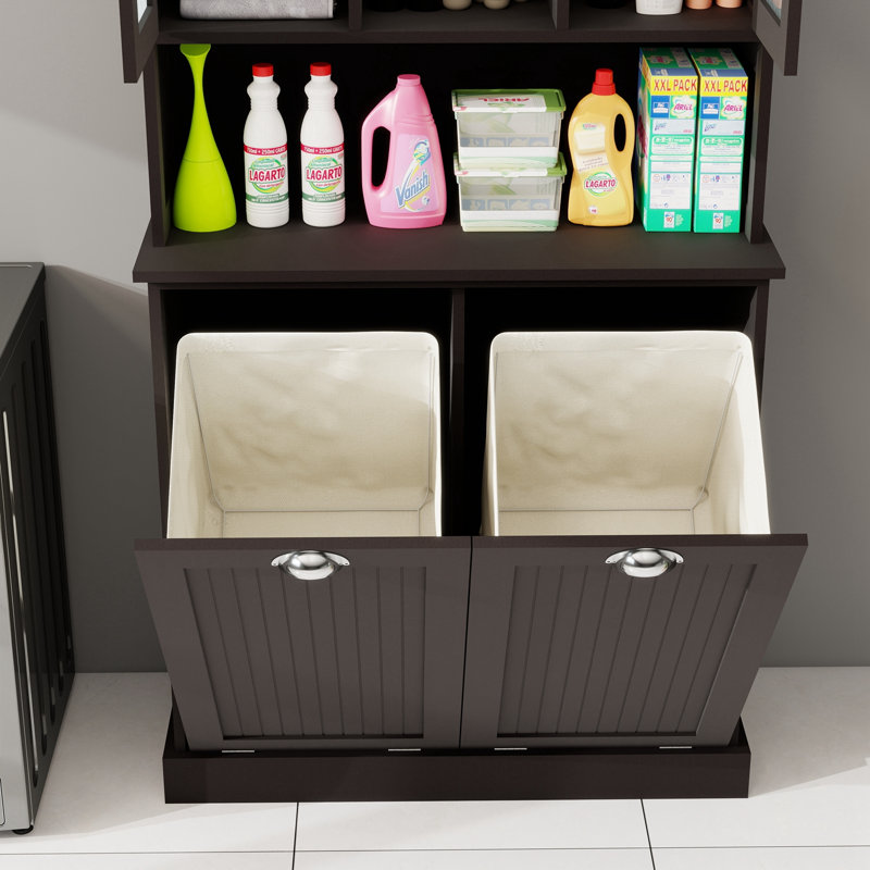 Tall Pantry Cabinet with 2 Adjustable Shelves