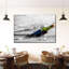 Vin sur la plage sur toile-1134258910