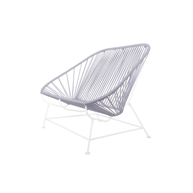 InLove Indoor/Outdoor Handmade Loveseat, Clear/White