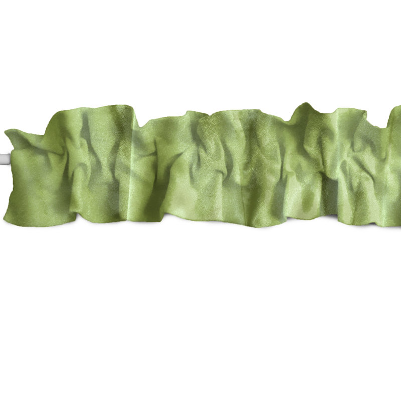Cantonnière sur mesure, L 72 po x L 7 po, Vert lime