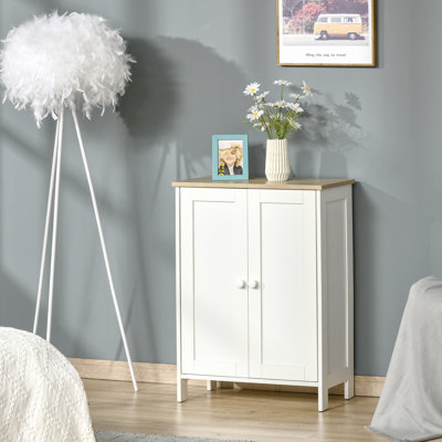 Cosgrove Storage Cabinet with 2 Doors, 2 Adjustable Shelves for Living Room