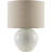 Ceramic Table Lamp with Linen Drum Shade-689099635