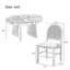 Ensemble de table de salle à manger 5 pièces pour 5 personnes-1731309967