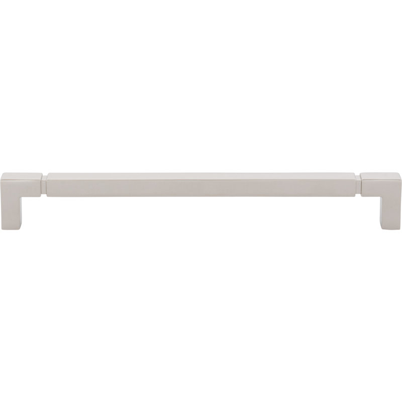 Langston Bar Pull, Polished Nickel, 8 13/16" Center To Center