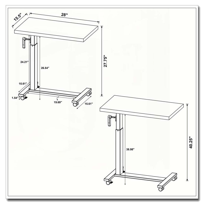 Table de bout mobile Geary Mango, Couleur manguier