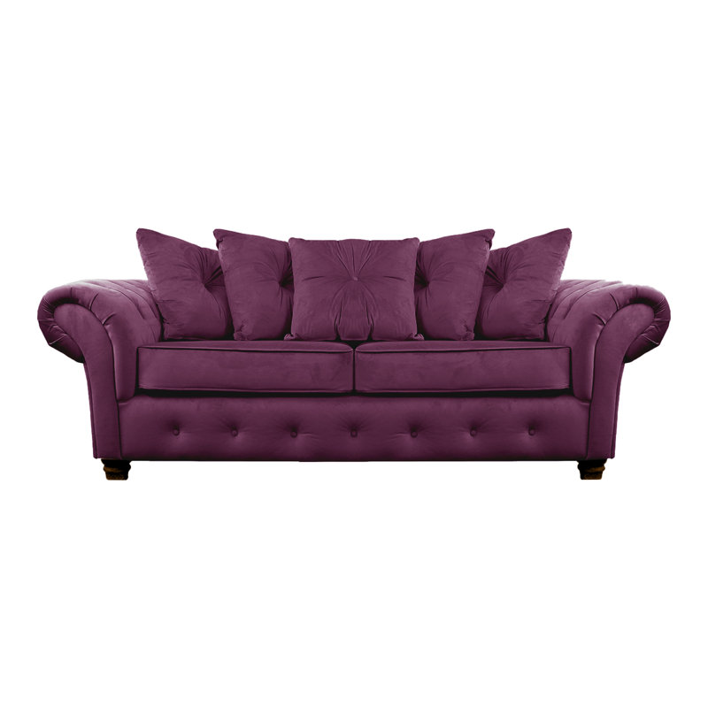 Lila 2 Seater Velvet Sofa, Violet