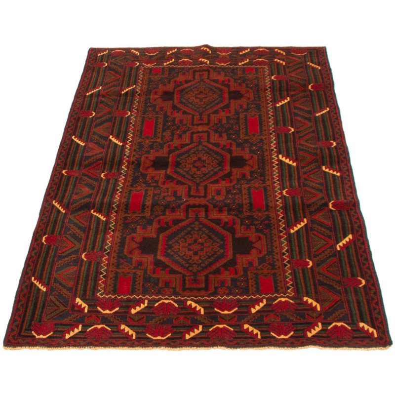 Tapis bleu marine foncé Dequita 3 pi 8 po x 6 pi 1 po