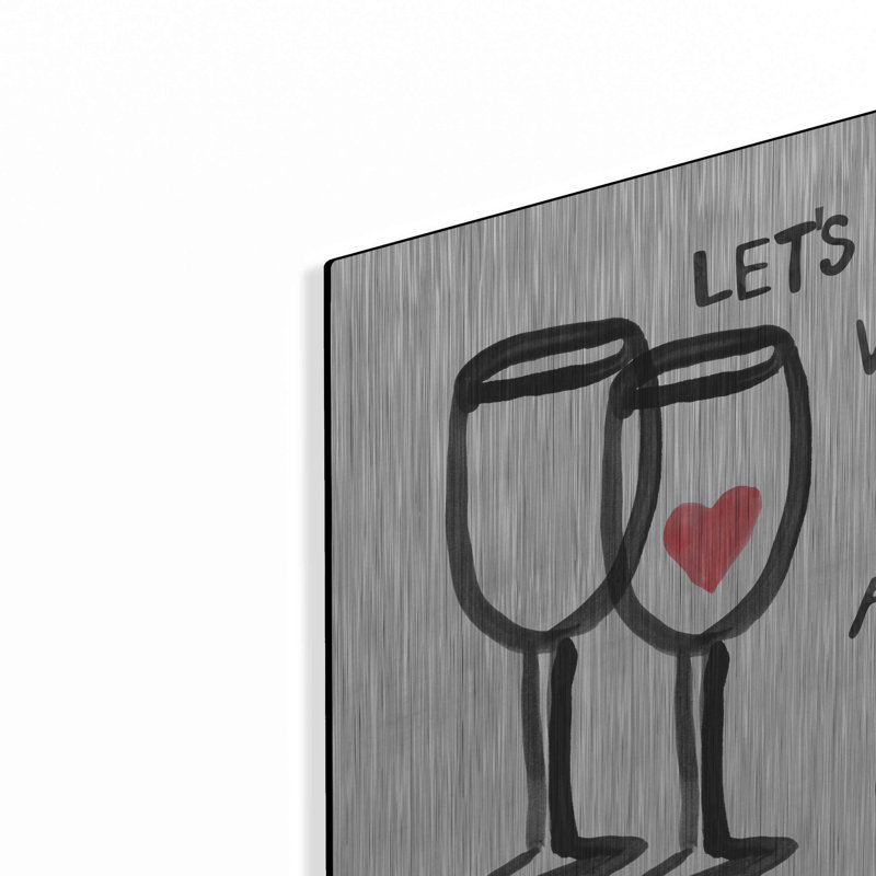 «Wine And Cats» par Linda Woods, H 12 po x l 12 po
