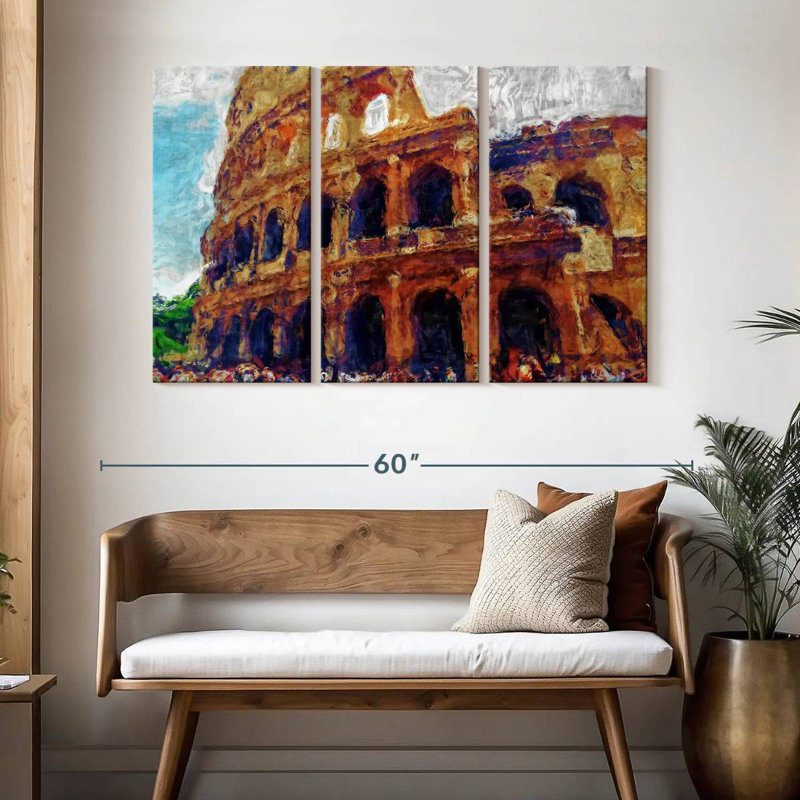 Rorry Rome Colosseum, 32" H x 50" W