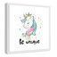 «Be Unique», impression sur papier licorne-47848656-47848666