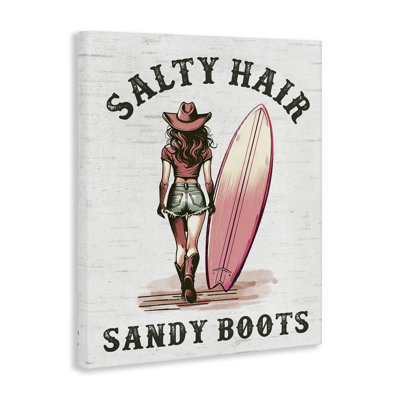 Art mural sur toile Salty Hair & Sandy