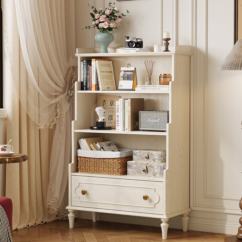 Bibliothèque de rangement romantique de style français