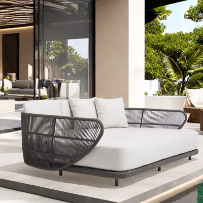 Garden leisure patio daybed 64.57 " W Patio Daybed with Cushions