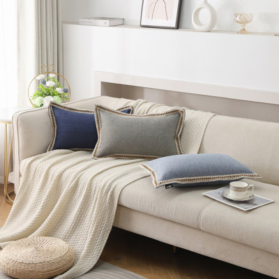 Housse de coussin de couleur