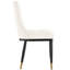 50cm H Tufted Velvet Upholstered Metal Upholstered Back Side Chair-502091317-502091306