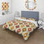 Ensemble de housse de couette orange et jaune Midcentury Charm I - Midcentury-109174155