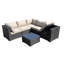 Trafecanty 5 Seater Rattan Sofa Set-1701706184