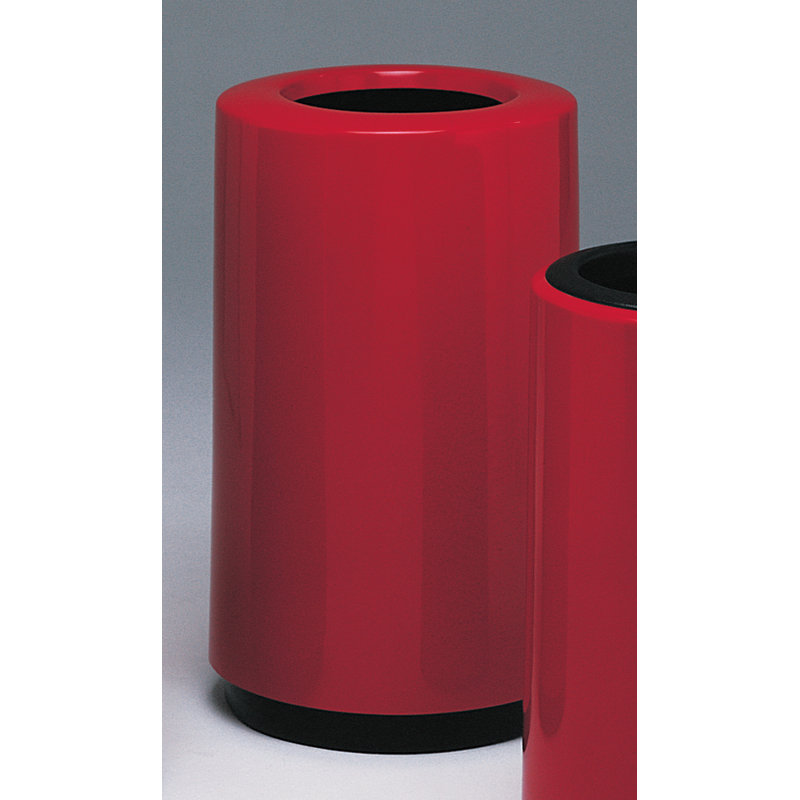 Poubelle 21 gallons receptacle Top Entry Round, Rouge terre