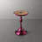 Cheryll Metal Accent Table With Mandala Top And Trumpet Base