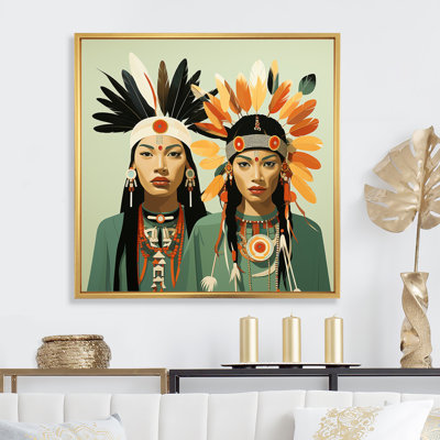 Native American Feathered Legends sur toile