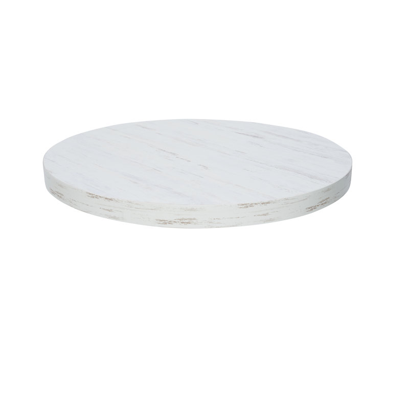 Antique Wash Round Melamine Table Top, 36'' Diameter