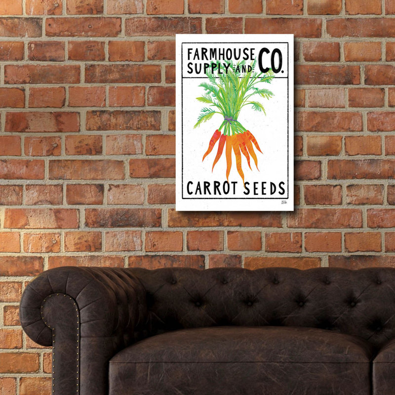 «Kitchen Garden Seed Packet 4» par Melissa Averinos, art mural en verre acrylique, H 24 po x l 16 po x P 0,2 po