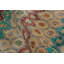 Vintage Distressed Rug, Polychromatic Hexagon Geometric Design- Rug & Kilim