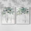 Impasto Tree Line I - impression encadrée de qualité supérieure - prête à être accrochée - aucun clou requis - aucun clou requis-108017684-108017688