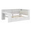 Lit plateforme en bois avec tablettes de rangement, tiroirs, station de charge, DEL, bureau et tête de lit tapissier-802707400-802707415