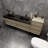 Kayleena 78.5'' Wall Mounted Double Bathroom Vanity with Metal Top-553301628