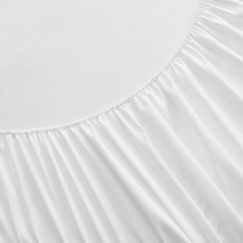 Rembourrage en microfibre à volants, Twin, Bright White