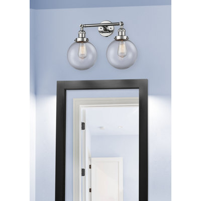 Éclairage pour meuble-lavabo 2 lumières rétro Barrigan