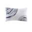 Édredon 9 pièces pour grand lit à rayures en microfibre à imprimé aquarelle bleu marine Jupe de taie décorative assortie avec coussin décoratif