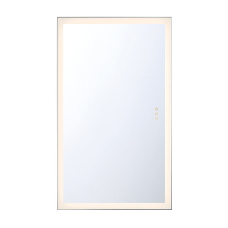 Miroir Lenora, 54 po x 32 po, Argent