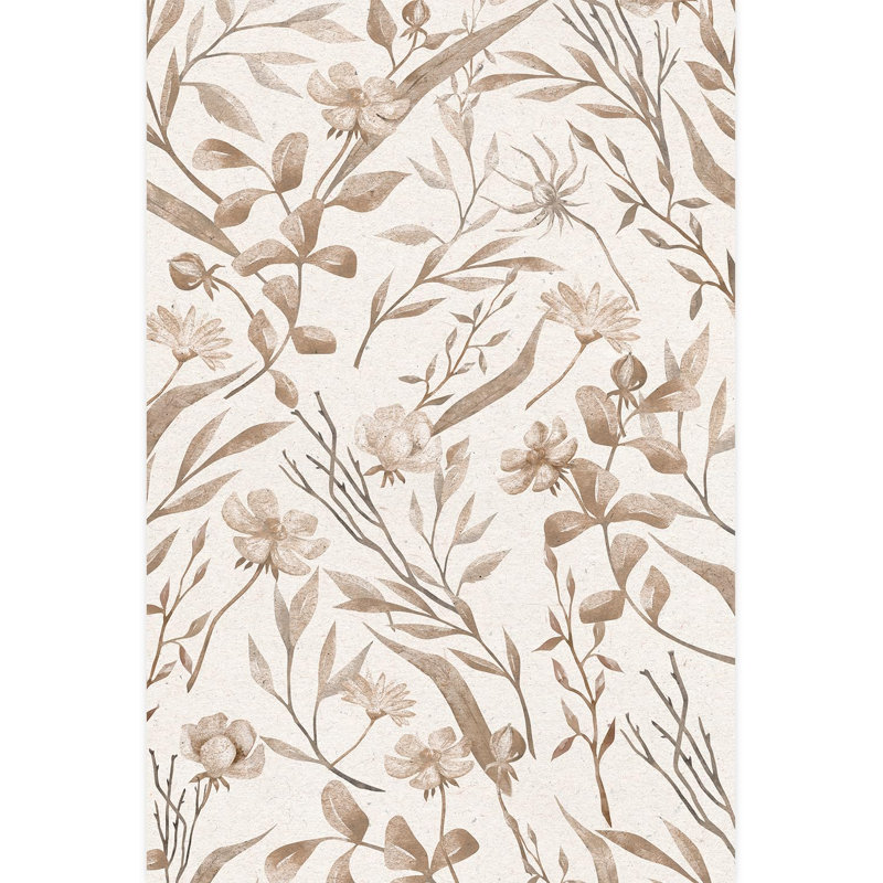 Bordure florale pelez et collez, L 72 po x l 48 po