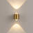 Solid Brass Up Down 2-Light LED Wall Sconce