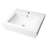 ALFI brand ABC701 White 24" Rectangular Semi Recessed Ceramic Sink with Faucet Hole