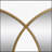 Exquisite Wall Mirror with Overlapping Circular Design and Premium Quality