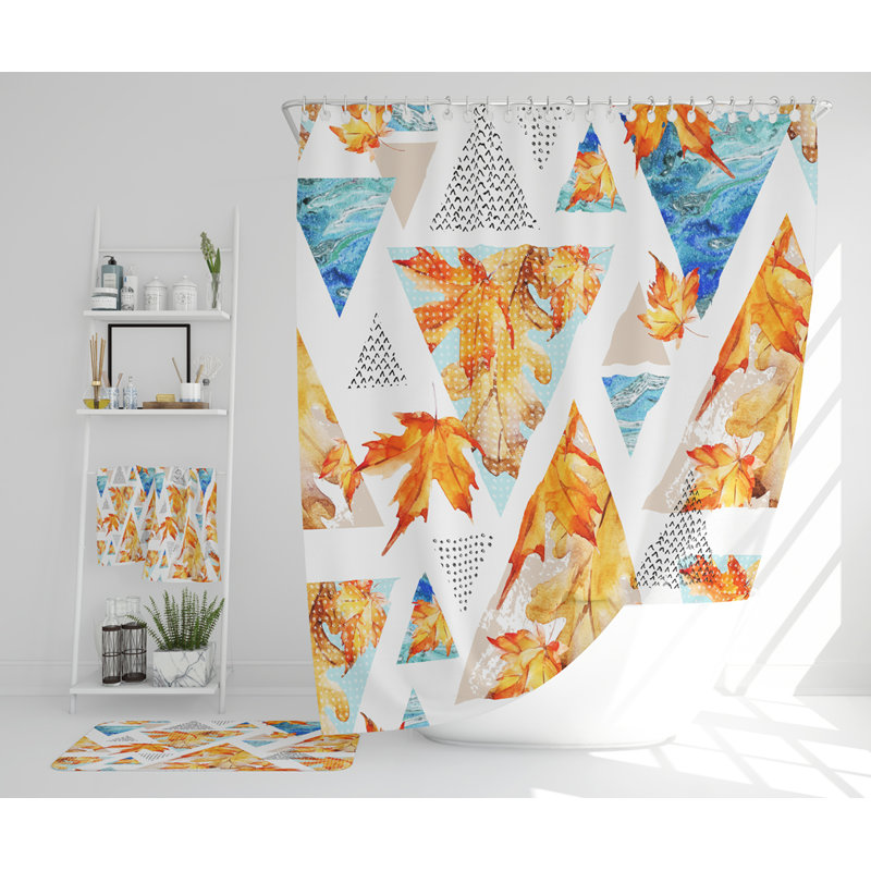 Nayshawn Polyester Shower Curtain Set