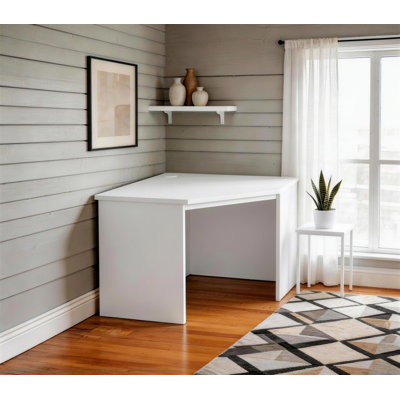 Brittaney Corner Solid Wood Base Writing Desk