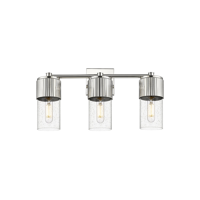 Éclairage pour meuble-lavabo mural 3 lumières Bolivar, Bullé, Nickel poli