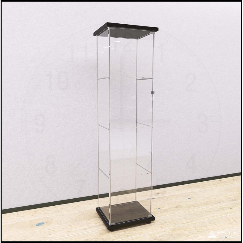 Vitrine en verre polyvalente pour les collections et le rangement