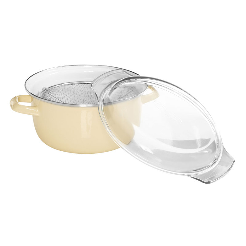 Symple Stuff 5 Deep Fryer, Cream